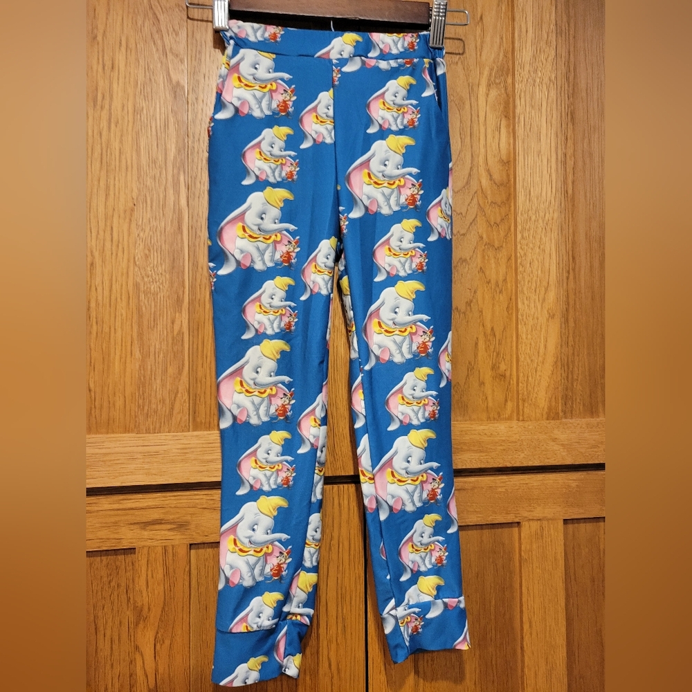 Like New!!! Blue Disney Dumbo Themed Leggings Or Joggers. Size Kids 6